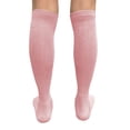 thumbnail image 4 of COUVER Pink Breast Cancer Awareness Sports Knee Socks, Plain, Light Pink, Large, 1 Pair, 4 of 8