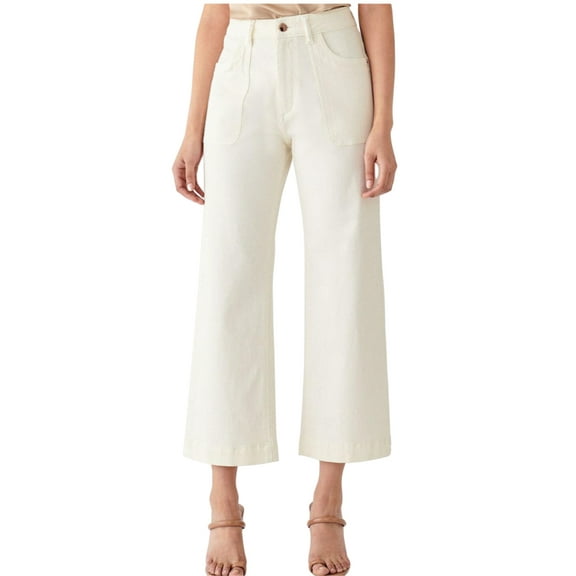 DL1961 Women's Hepburn High Rise Wide Leg Jeans, Sutter, 28