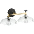 thumbnail image 6 of KOHLER Tone Brushed Modern Brass Indoor Bathroom Vanity Light Fixture-UL Listed, 6 of 7