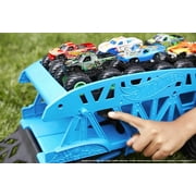 Hot Wheels - Monster Trucks Transport Truck, Includes 3 Cars, (Mattel GGB64)