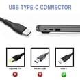 thumbnail image 5 of Laptop Charger 45W USB C for Lenovo ThinkPad/Chromebook/Yoga, ThinkPad T480 T490 P52s T14 T16 gen 1 gen 2 X1 Yoga L13 7i C740 920 C930 C940 Chromebook 2nd Gen C330 S330 100e 300e 500e ADLX65YDC2A, 5 of 7