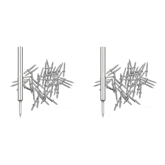 200Pcs Double- Skirting Thread Seamless Nail, Skirting Line Without Marks Nail, Seamless Nail with Nail Sleeve Tool