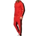 thumbnail image 4 of Frontwalk Men's Color Matching Tracksuit Long Sleeve & Jogger Pants Athletic Outfit, 2-Piece, M-3XL, 4 of 6