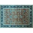thumbnail image 1 of Ahgly Company Indoor Rectangle Oriental Light Blue Industrial Area Rugs, 8' x 12', 1 of 4