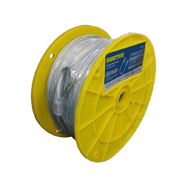 Cable acero recubrimiento PVC- 7x7- cal 1/16in- 150m - Codigo: CAP122 - Marca: Surtek Urrea CAP122
