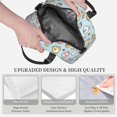 thumbnail image 3 of Honeii Rabbit Burger Coffee Print Lunch Box,Insulated Lunch Bag,Lunch Tote Bags,Leakproof Cooler Lunch Case for Travel Work Picnic, 3 of 7