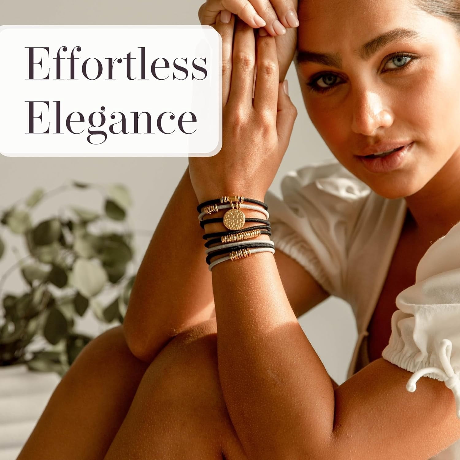 Hair Ties for Women – No-Damage Bracelet Hair Tie – Handmade Jewelry with Luxury Elastic