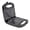 Black and Silver, variant on Rupoun Electric Breakfast Maker 3-in-1 Sandwich Waffle Press with Safe Handle Anti-Stick Aluminum Plates for Quick Snacks EU Plug 220V (9.84 x 3.54 inches / 25 x 9 cm)