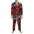 thumbnail image 3 of Cauagu tractor Print Men's Long-Sleeve Pajama Set,Soft Button-Front 2Pjs for Men Long Sleeve Men’s Sleepwear-Medium, 3 of 7