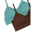 thumbnail image 3 of Wonder Nation Girls' Seamless Ruched Recycled Bra, 2-Pack, Sizes XS-2XL, 3 of 3