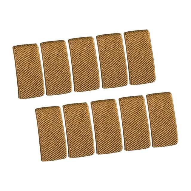 Libradores de cinturón elásticos de 10 piezas para pantalones Accesorios de nylon Banda de soporte de correa Ámbar