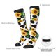 thumbnail image 4 of Fotbe Cute Cow Print Sunflower C Calcetas Divertidas Estampadas para Hombre y Mujer, Calcetas de Algodón hasta la Rodilla para Caminar, Correr, Enfermería y Embarazo, 4 of 6