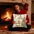 thumbnail image 6 of TanSiDing Christmas Pillow Covers Decorative Square Cushion Cases Soft Fabric Hidden Zipper Cozy Festive Home Decor for Living Room Sofa Bedroom 45*45cm, 6 of 7