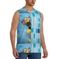 thumbnail image 2 of Zufioo Prague Ratter Dog in Bathtub Men's Tank Top,Men's Sleeveless Muscle Shirts,Basic Sleeveless T Shirts Casual Active Hipster Tank Top,Moisture Wicking Odor Protection-Medium, 2 of 7