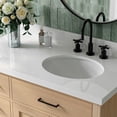 thumbnail image 6 of Ariel Hepburn 43 Inch Single Oval Sink Bathroom Vanity With Pure White Quartz Countertop 1.5 Inch Edge In Oak, 6 of 10