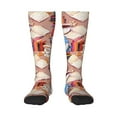 thumbnail image 2 of Picia Women Crew Soft Moisture-wicking Socks Gnomes Books Tea Cups Pattern Design Cotton Socks, One Size fit All, 2 of 9