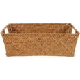 thumbnail image 5 of Seagrass Woven Rectangle Basket Hand Woven Basket Desktop Woven Storage Basket, 5 of 5