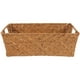 thumbnail image 2 of Cesta rectangular tejida con algas marinas Cesta tejida a mano Cesta de almacenamiento tejida para escritorio, 2 of 6