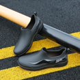 thumbnail image 3 of Mepaouo Men's Deck Shoes Waterproof Short Rain Boots Non Slip Rubber Fishing Garden Shoes(Black,10), 3 of 4