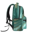 thumbnail image 3 of Fotbe Green And Gold Marble Pattern Casual Backpack for School, Travel, and Outdoor Activities - Durable, Lightweight, and Comfortable, 3 of 5