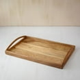 thumbnail image 3 of Expobazaar Wood Tray | Handmade Teak Wood Serving Tray | 16X10X2.3", 3 of 3