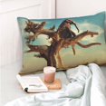 thumbnail image 6 of Kll Elephant On Dry Tree Pillow Covers Envelope Closure,Super Soft And Cozy Fuzzy Fleece Pillow Case Cover 14"X20", 6 of 9