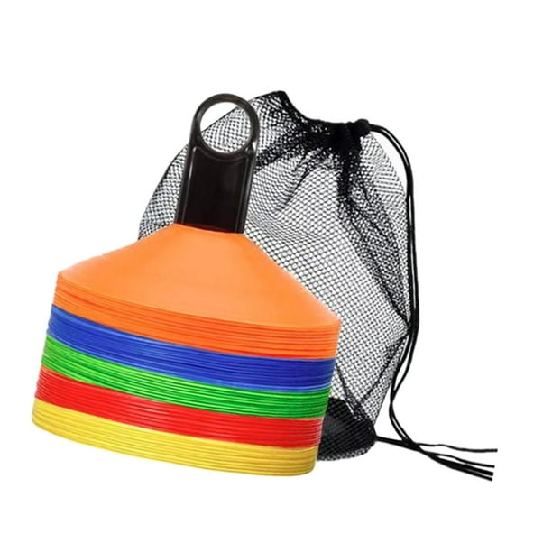 50 Piezas Conos de Fútbol de Agilidad Conos de Disco de Fútbol Conos Deportivos Prácticos Conos de Entrenamiento de Fútbol para Patinaje de Baloncesto