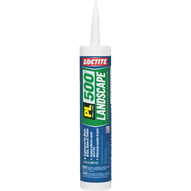 Loctite 1654392 Landscape Block Adhesive Paste Acetone Beige Tan 10 Oz Package Tube Walmart Com Walmart Com