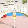 thumbnail image 5 of ACDANC 4Pcs Champagne Flutes Plastic 5 oz See-Through Cocktail Glass Party Cups for Bridal Shower Party White, 5 of 7