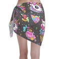 thumbnail image 2 of Bingfone Cat Icecream Women's Sarong Swimsuit Cover Ups Bathing Suit Coverups Chiffon Beach Wrap Skirts, 2 of 7