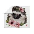 thumbnail image 4 of CafePress - Hedgehog - Soft Fleece Throw Blanket, 50"x60" for All Ages, 4 of 5