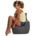 thumbnail image 5 of Posh Creations Pasadena Bean Bag Chair, Kids, 1.8 ft, Charcoal Gray, 5 of 6