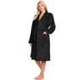 thumbnail image 3 of Feinuhan Women And Men Soft Shawl Collar Long Fleece Side Pockets Unisex Bathrobe, 3 of 7