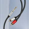 thumbnail image 4 of 6.35mm To 2RCA Adapter Cable Excellent Sound Audio Y Splitter Cable Insert Cord, 4 of 8