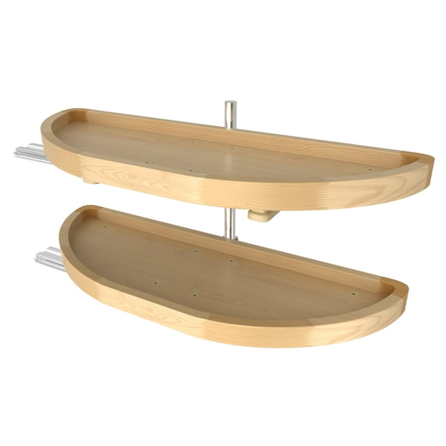 Rev-a-Shelf 32" Lazy Susan Half-Moon Shaped 2-Shelf Turner, 4WLS882-32-570