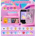 thumbnail image 4 of Inadays Kids Smart Phone for Girls Gifts - Toddler Christmas Birthday Gift for Age 3 4 5 6 7 8 Year Old, Kids Cell Phone Toy with Touchscreen, Dual Cameras, Learning,Mp3 Player,Games with 32 GB Card, 4 of 8