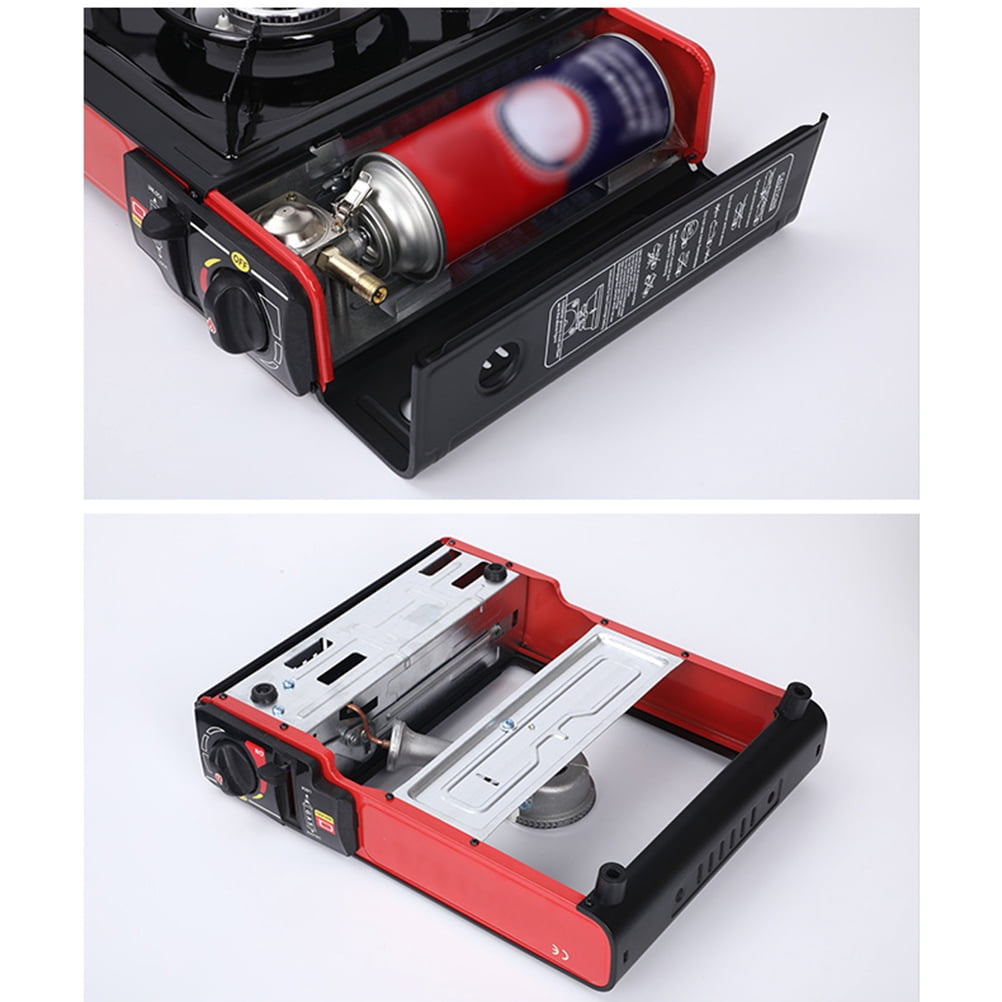 ULTNICE Portable Outdoor Gas Stove for Camping with Stainless Steel Material and Adjustable Flame