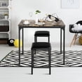 thumbnail image 2 of 3 Piece Counter Height Dining Set Faux Marble Table HW57058color WC, 2 of 14