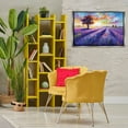 thumbnail image 2 of Stupell Industries Lavender Field Landscape Sunset Landscape & Nature Painting Gray Floater Framed Canvas Art Print Wall Art, 31 x 21, 2 of 9