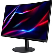 Acer 23.6 1080P Curved Gaming Monitor, Black, Acer Nitro ED-Series