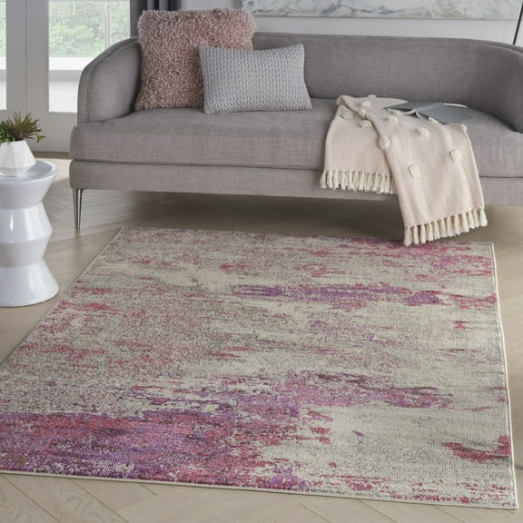 Nourison Celestial Abstract Ivory/Grey Area Rug