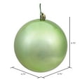thumbnail image 2 of Vickerman 4.75" Celadon Shiny Ball Ornament, 4 per Bag, 2 of 5