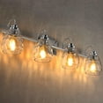 thumbnail image 3 of Vintage Crystal Bathroom Vanity Lights Chrome Bathroom Light fixtures Crystal Vanity Shower Lights Over Mirror Wall Mount Lighting Fixture for Hallway Kitchen Bedroom Living Room, 3 of 8