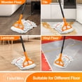 thumbnail image 4 of TidyBliss Commercial Mop Heavy Duty with 55 inches Long Handle (Orange), 4 of 8