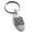 Silver, variant on Stainless Steel Aztec Strength Rune Engraved Small Oval Charm Keychain Keyring