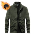 thumbnail image 3 of Chaqueta polar con bolsillos, chaqueta gruesa resistente al frío, abrigo cálido para otoño e invierno, sudaderas gruesas de alta calidad para hombre, 3 of 4