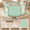 thumbnail image 7 of Baby Playpen,Kids Large Playard Indoor & Outdoor Kids Activity Center,Infant Safety Gates with Breathable Mesh,Sturdy Play Yard for Toddler,Children's Fences Packable & Portable, 7 of 7