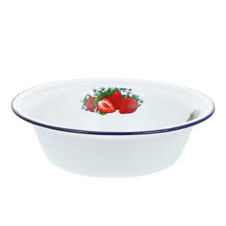 

Deepen Soup Pan Enamel Noddle Bowl Household Soup Server Salad Mixing Basin