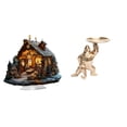 thumbnail image 1 of Adorno De Pie De Acrílico, Decoración De Mesa Decorativa Con Base De Resina, Escultura Independiente, Obras De Arte Para Fiestas, Hogar, Estantería, Festival, Dormitorio, Porche, Sala De, 1 of 8