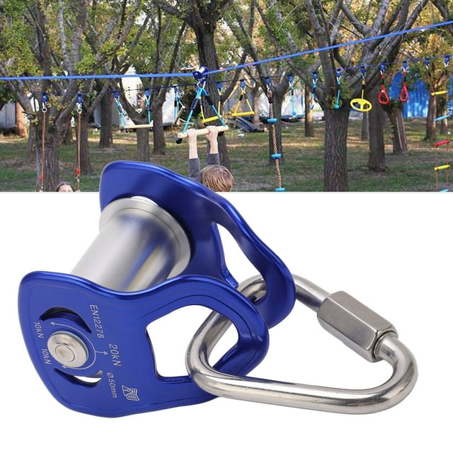 Polea Deslizante Para Tirolina, Polea Para Tirolesa, Control De Velocidad Simple Y Resistente, aleación De Aluminio Para De Obstáculos